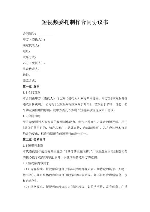 短视频制作协议详解插图