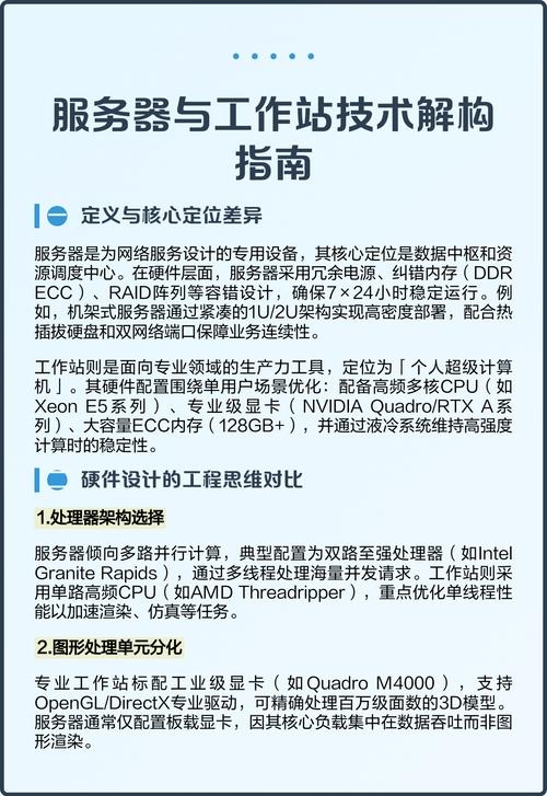 服务器与工作站差异解析，功能、形态及选择指南插图