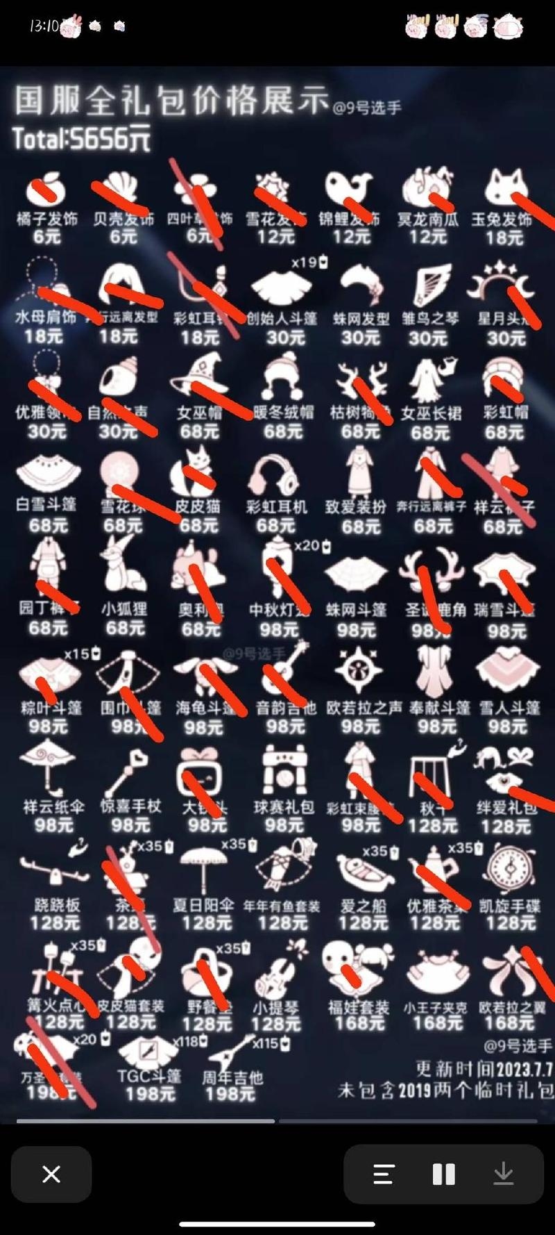 光遇价格表制作软件—高效、便捷的定价工具插图 光遇价格表制作软件—高效、便捷的定价工具插图