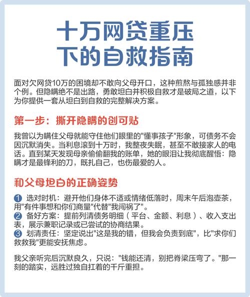 如何应对欠下10万网贷的困境插图