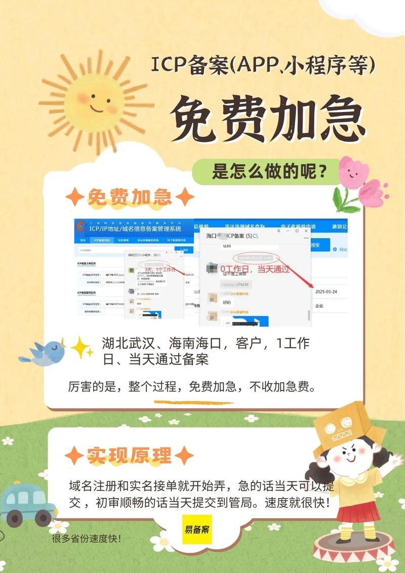 域名备案加急多长时间，一般来说，一般地区域名备案加急可能需要一周左右甚至更快。特殊渠道可能实现当天即出审核结果。具体时间因地域和流程不同而有所差异，建议咨询当地通信管理局或相关机构获取准确信息。插图