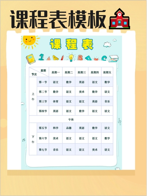 HTML基础,用简单网页代码制作课程表插图 HTML基础,用简单网页代码制作课程表插图