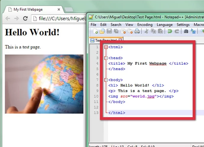 html，要创建一个简单的HTML网页，您可以按照以下步骤操作，，首先在桌面上通过鼠标右键点击新建一个文本文件并重命名为test或任何您喜欢的名字后面加.html；然后打开此文件进行编辑。接下来，编写基本HTML结构和样式；最后添加所需的文字和图片代码片段即可完成简单网页设计。插图