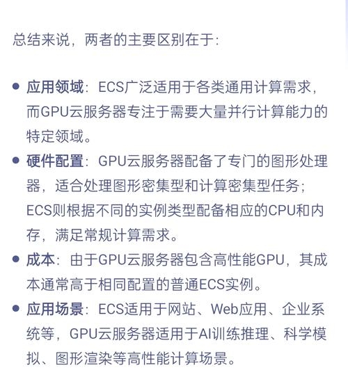 GPU云服务器比较，性能、应用与选择插图