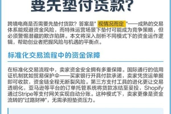 跨境电商垫付货款，风险与真相-百挑一