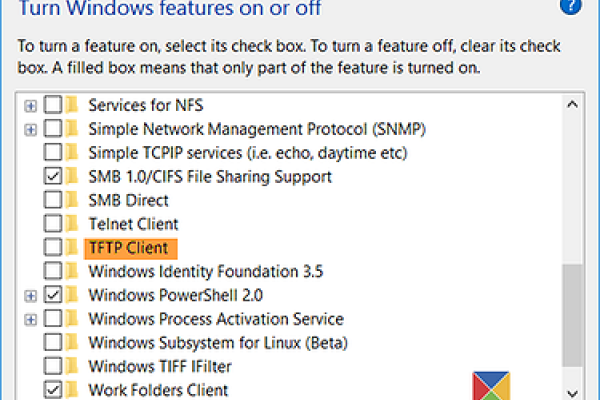 Windows内置功能,如何启动TFTP服务器-百挑一