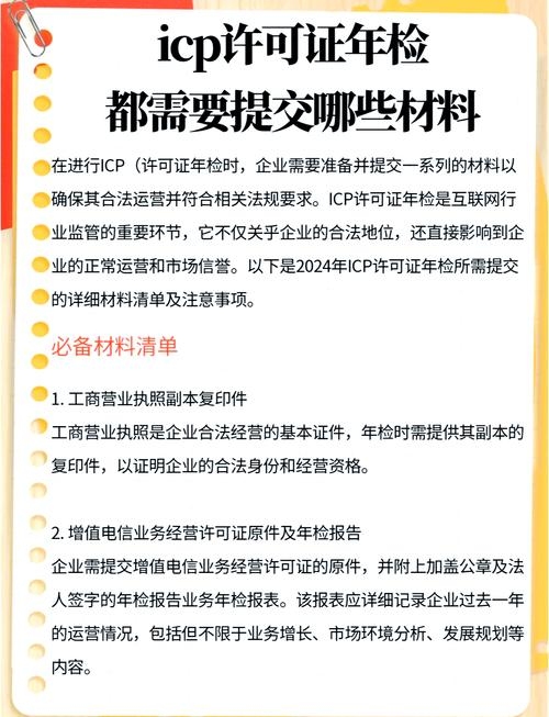 ICP备案所需材料清单插图