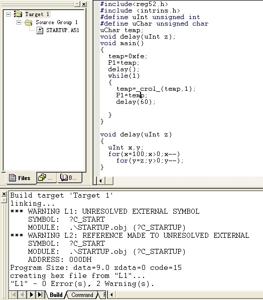 单片机编程实现流水灯效果伪代码样例插图