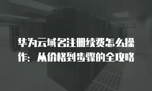 公司网站注册与域名续费全攻略插图