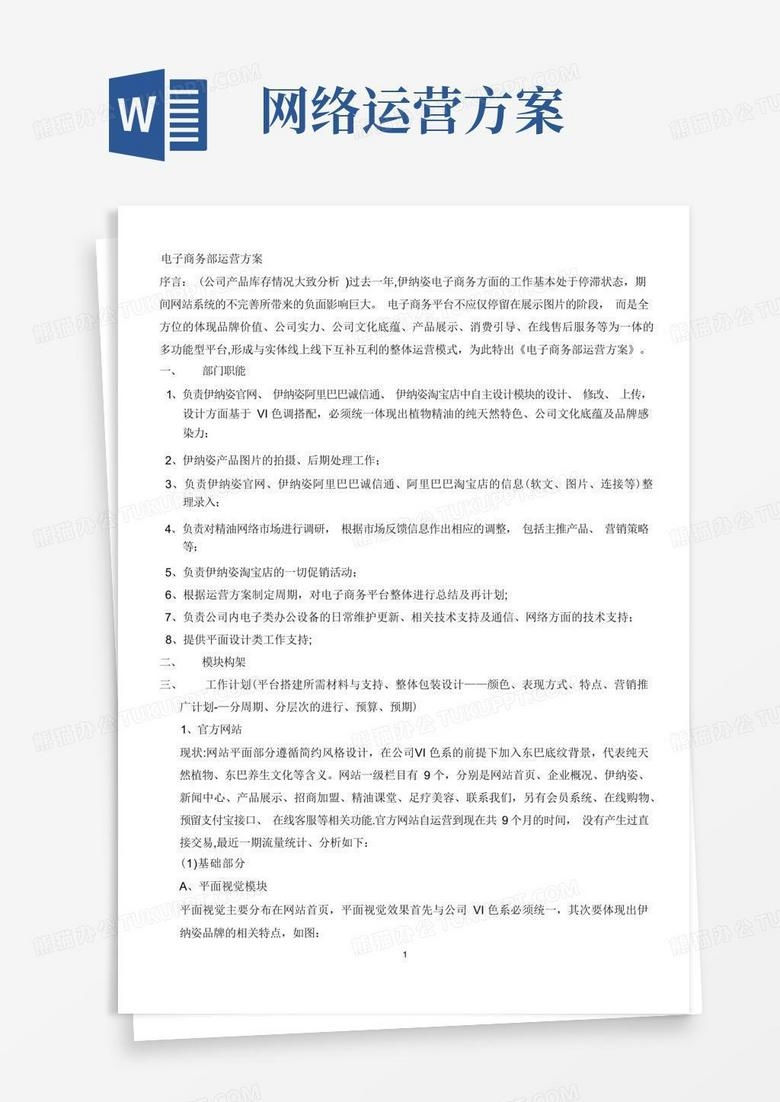 网站运营方案标题，电商运营工作计划范例插图