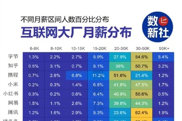 北京互联网公司员工的收入概览-猫山树