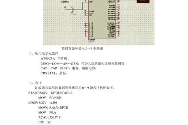 单片机数码管数字循环显示编程，从0到9的编码控制-猫山树