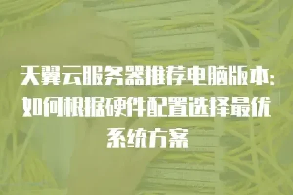 普通电脑能否作为服务器？如何选择合适的方案-猫山树