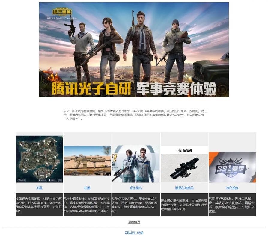 响应式网站模板在和平精英中的应用插图 响应式网站模板在和平精英中的应用插图